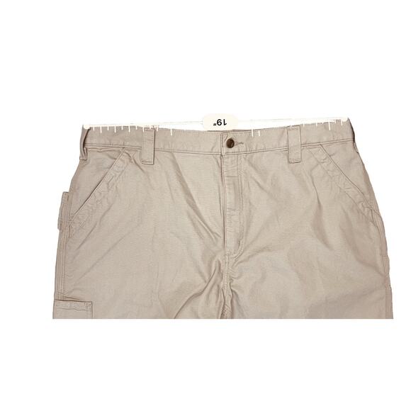 Carhartt B151 Tan Duck Canvas Carpenter Dungaree Fit Workwear 40x27.5‎ In - Picture 5 of 11